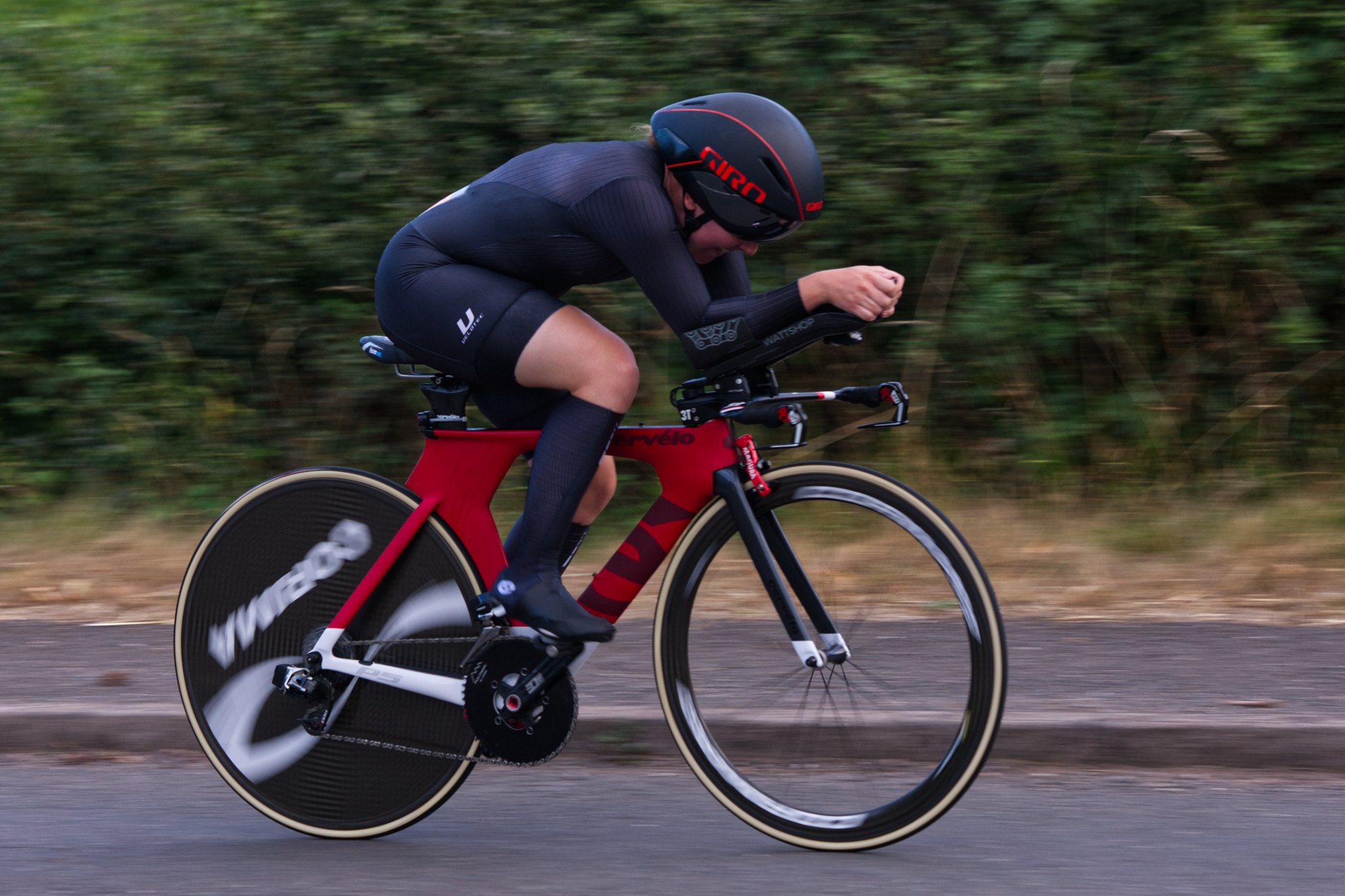 Video of all the riders looking rather aero this evening